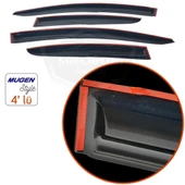 Seat Leon Mk3 Mk3.5 2012-2020 Uyumlu Mugen Cam Rüzgarlığı Seti Piano Black 4'lü İthal Parlak Siyah thumbnail 2