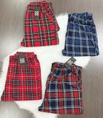 UNİSEX PENYE PİJAMA TEK ALT MEDIUM KIRMIZI - 2