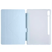 Samsung Galaxy Tab S9 Ultra X910 14.6 İnç Katlanabilir Kalemlikli Standlı Akıllı Kılıf  Mavi thumbnail 3