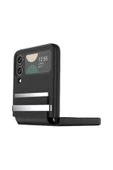 Litae Trend BFS Samsung Galaxy Z Flip 4 Kılıf Belt Flip Kapak - Siyah thumbnail 4