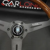 Nardi Ahşap Direksiyon 35cm-Siyah Mat Gövde-Ojinal 1. Sınıf Premium Direksiyon thumbnail 4