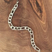 Gurmet Kararmaz Gümüş Erkek Çelik Bileklik thumbnail 3