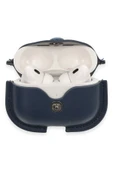 Litae Trend BFS Airpods Pro 2 (2.nesil) Çanta Deri Kılıf - Lacivert - 3