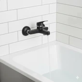 Sema 40 MM Banyo Bataryası Mix (SİYAH)  Banyonuza Modern Bir Dokunuş thumbnail 1