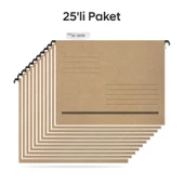 Tunakart ASD2003 Plastik Çubuklu Askılı Telli Dosya 25' li Paket - 1