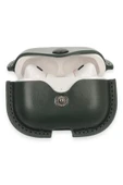 Litae Trend BFS Airpods Pro 2 (2.nesil) Çanta Deri Kılıf - Haki Yeşil - 3