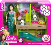 Barbie Panda Bakımı Oyun Seti ve Aksesuarları, Renk Değişimi Özelliği ve 20'den Fazla Parça thumbnail 1