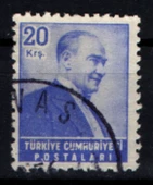 EABİ-1955 Yılı ATATÜRK (Sağa bakan Portre) Posta Pulları 20 Kuruş (tp0521) İsfila 1826 - 1