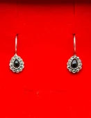 925 Ayar Gümüş Oltu Taşı Kadın Küpe skü00026 thumbnail 2