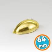 Mobilya Çekmece Dolap Kapak Kulpu Modern Mutfak Kulpları Kulp 64 mm Gold Altın Renk Metal thumbnail 1