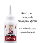 İskelet Ahşap Tutkalı Hazır 150 gram Şeffaf D3 Tahta Mdf Sunta Kumaş Kağıt DIY Uygulama Yapıştırıcı thumbnail 5