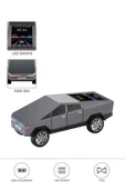D68 Cyber Model Araba Tasarımlı Bluetooth Hoparlör 15w Güçlü Ses Rgb Led /tws/usb Gri thumbnail 1