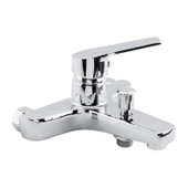 Banyo Bataryası Duvar Tipli Lavabo Mutfak Duş Musluğu Lüks Batarya Sıcak Soğuk Çift Su Girişli thumbnail 2