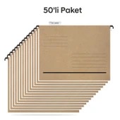 Tunakart ASD2003 Plastik Çubuklu Askılı Telli Dosya 50 li Paket - 1