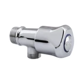 Taharet Musluğu Çevirmeli Döküm Metal Rezervuar Ara Musluk Wc Klozet Alafranga Flex Hortum Bağlantı thumbnail 5