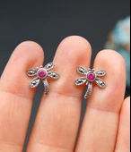 925 Ayar Gümüş Çocuk Küpesi skü00032 thumbnail 3