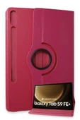 Litae Trend BFS Samsung Galaxy X610 Tab S9 FE Plus 12.4 Kılıf 360 Tablet Deri Kılıf - Pembe thumbnail 1