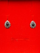 925 Ayar Gümüş Oltu Taşı Kadın Küpe skü00035 thumbnail 2