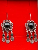 925 Ayar Gümüş Oltu Taşı Kadın Küpe skü00044 thumbnail 3