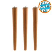 3 ADET Sehpa Masa Ayağı Ham Doğal Ahşap Kahverengi Boyalı Mobilya Aksesuar Modern Ayak Bohem 35 cm thumbnail 1