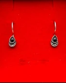 925 Ayar Gümüş Oltu Taşı Kadın Küpe skü00041 thumbnail 3