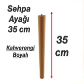 4 ADET Sehpa Masa Ayağı Ham Doğal Ahşap Kahverengi Boyalı Mobilya Aksesuar Modern Ayakları Bohem 35 cm thumbnail 2