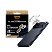 Panzerglass Apple 16 Pro Hoops Glitter Simli Silver Gümüş Kamera Lens Koruyucu (Hizalama Aparatlı) thumbnail 4