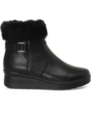 POLARİS 166605 4PR FERMUARLI KÜRKLÜ ANATOMİK KISA DÜZ BOT thumbnail 3