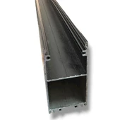 LED Alüminyum Profil Siyah Kasa 1 Metre 50x65mm Opak Pleksi Kapak Yan Kapak Sıva Üstü Tutucu 15475 thumbnail 4