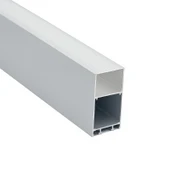 LED Kanal Profil Alüminyum Kasa 1 Metre 50x80mm Opak Pleksi Yan Kapak 7909 - 1