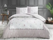 Özdilek Nemesia Pembe Çift Kişilik %100 Pamuk Nevresim Takımı - 2