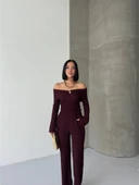 MADONNA YAKA ÖNÜ BROŞLU BÜRÜMCÜK TAKIM thumbnail 4