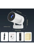 HY300ProMax Bataryalı Android Akıllı Projektör - 4K Destekli, WiFi6, Taşınabilir Ev Sineması - 9