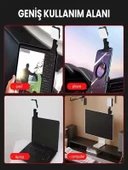 RGB Mini Klipsli LED Işık Ayarlanabilir Açı Taşınabilir, Şarjlı, Cep Tipi Video ve Yayın Aydınlatma Lambası - 7
