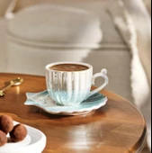 Emsan İstiridye Kahve Fincan Tk 2li Mavi - 1