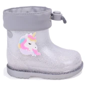 İgor W10339 Bimbi Unicornio Gümüş Ortopedik Kız Çocuk Yağmur Çizme thumbnail 2