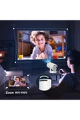 HY300ProMax Bataryalı Android Akıllı Projektör - 4K Destekli, WiFi6, Taşınabilir Ev Sineması - 4