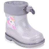 İgor W10339 Bimbi Unicornio Gümüş Ortopedik Kız Çocuk Yağmur Çizme thumbnail 1