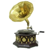 Gramofon Sekizgen Bronz Kakma Kurmalı Plakçalar ASIG523O thumbnail 1