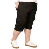 Büyük Beden Erkek Kapri Klasik 21401 Siyah thumbnail 1