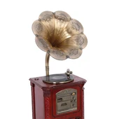 Gramofon Plakçalar Ahşap Standlı 150cm Radyo Bluetooth Usb C0997 thumbnail 3