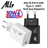 Ally TE-PD14 30W Type-C- USB C Hızlı Şarj Adaptörü thumbnail 2