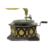 Gramofon Sekizgen Bronz Kakma Kurmalı Plakçalar ASIG523O thumbnail 3