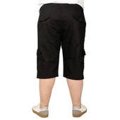 Büyük Beden Erkek Kapri Klasik 21401 Siyah thumbnail 3