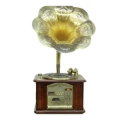 Gramofon Ahşap Standlı Plakçalar 135cm Radyo Bluetooth Usb Pikap C0352 thumbnail 3