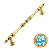 Mobilya Mutfak Dolabı Çekmece Dolap Kulpları Kapak Kulpu Kulbu Gold 128 mm Metal Kulp thumbnail 1