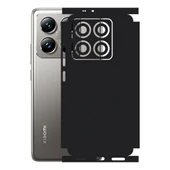Xiaomi 14T Pro ile Uyumlu 360 Arka Kaplama Mat Siyah - 1