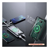 Magsafe Powerbank 10.000 Mah Hızlı Şarj Göstergeli Kablosuz Taşınabilir Şarj Type-C/usb - 1