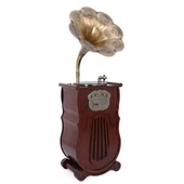 Gramofon 150cm Ahşap Standlı Pikap Plakçalar Radyo Bluetooth Usb C1000 thumbnail 3