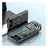 Magsafe Powerbank 10.000 Mah Hızlı Şarj Göstergeli Kablosuz Taşınabilir Şarj Type-C/usb - 3